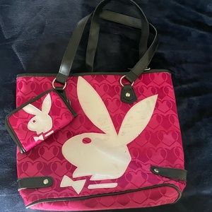 VINTAGE ORIGINAL 2008 Y2K pink playboy wallet set